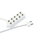 Produktbild: WITTKOWARE Zubehör zur Krippen-/Puppenstuben-Elektrifizierung (Verteilerbox für 2,6mm Zwergstecker, 5-fach, Farbe weiß)