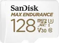 Produktbild: SanDisk Max Endurance - Flash-Speicherkarte (microSDXC-an-SD-Adapter inbegriffen) - 128GB - Video Class V30 / UHS-I U3 / Class10 - microSDXC UHS-I (SDSQQVR-128G-GN6IA)