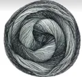 Produktbild: (kg/97,50€) Gomitolo VERSIONE Lana Grossa 200g F413 grau Farbverlauf PORTOFREI