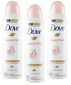 Produktbild: 3x Dove Beauty Finish Magnolia Lily Scent Deo Spray Anti-Perspirant 150ml