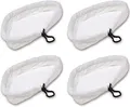 Produktbild: PIQIUQIU Waschbar Langlebig Ersatztücher Dampfbesen 4er Pack Dampfbesen Ersatzpads für Dampfreiniger mit Dreieckigem