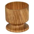 Produktbild: Metaltex Hochwertiger Eierbecher aus massivem Olivenholz, 4,5 cm, Braun