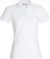 Produktbild: Damen Basic Polohemd aus 100% Baumwolle, 190 g/m², mit Seitenschlitzen und 4 Knöpfen