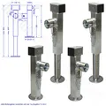 Produktbild: 4x Stützfuß für Anhänger Ausdrehstützen Schwenkstützen Heckstützen 1300kg 1,3t
