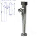 Produktbild: Stützfuß für Anhänger Ausdrehstütze Schwenkstütze Heckstütze 1300kg 1,3t