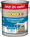 Produktbild: Bondex Wetterschutz Farbe Marehalm (RAL7034) 3 L für 27 m² | Extreme Deckkraft | Hervorragende Witterungsbeständigkeit | seidenglänzend | Wetterschutzfarbe | Holzfarbe