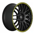 Produktbild: BARRACUDA KARIZZMA mattblack-polished color trim gelb 8.0Jx18 5x112 ET40 R33649841