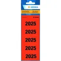 Produktbild: HERMA Ordnerrückenschild Jahresschild 60 x 26 mm (B x H) 2025 rot 100 St./Pack.