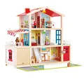 Produktbild: PUPPENVILLA MIT ZUBEHÖR EINGERICHTET Mansion Haus Hape E3405 Puppenhaus