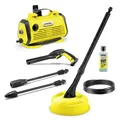 Produktbild: Kärcher Hochdruckreiniger K 3 Horizontal Plus Home, Druck: max. 120 bar, Fördermenge: 380 l/h, Fläche: 25 m²/h, Gewicht: 6,1 kg, Hochdruckpistole und -Schlauch, Dreckfräser, Strahlrohr, Home Kit