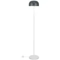 Produktbild: COSTWAY Stehlampe, mit Fußschalter, E27-Glühlampensockel & Lampenschirm 146cm grau|weiß
