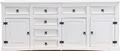Produktbild: New Mexico Sideboard mit 7 Schubladen und 3 Türen Breite 200 cm, Höhe 84 cm weiss/gewachst.