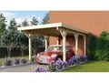 Produktbild: Einzelcarport KARIBU Classic 1 , braun, B/H/T: 206cm x, Carports