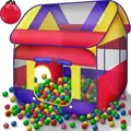 Produktbild: KIDUKU Spielzelt mit 300 Bällen undTasche Kinderzelt Bällebad Pop Up Babyzelt