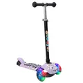 Produktbild: Habib Kinderroller, 3-Räder, Kinderscooter für Jungen & Mädchen 3-8 Jahre mit LED-Rädern, Höhenverstellung, rutschfest, Max. 50 KG
