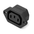 Produktbild: Kaltgeräte Steckverbinder Stecker C-13, 10A/250V mit 2 Loch Rahmenbefestigung