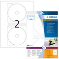 Produktbild: HERMA CD-Etiketten CD-Etiketten,weiß/glossy 20St 8624 weiß