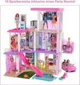 Produktbild: Barbie Puppenhaus Dream House 3 stöckig (Mehrteiliges Set, Puppenhäuser, Film 75 -tlg. Puppenhaus, Barbiehaus, Puppenvilla, Puppenhaus, Barbie, XXL