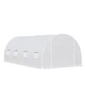 Produktbild: Outsunny Gewächshaus Foliengewächshaus Treibhaus Pflanzenhaus Folien 595 x 300 x 200 cm