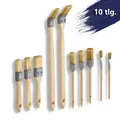 Produktbild: SBS® Pinsel Set Flachpinsel Rundpinsel Eckenpinsel Lackpinsel Malerpinsel 10-tlg