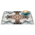 Produktbild: Platzset Tischset abwaschbar PVC Platzdeckchen rutschfest Tischuntersetzer Hitzebeständig Esstisch waschbar für drinnen & draußen Marmor Hell 30x45cm