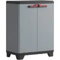 Produktbild: Keter Mehrzweckschrank, Grau, Rot, Schwarz, Kunststoff, 1 Fächer, 68x90x39 cm, Waschküche, Mehrzweckschränke