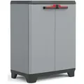 Produktbild: Keter Niedriger Lagerschrank Stilo Grau und Schwarz 90 cm