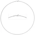 Produktbild: JOBO Halsreif 925 Sterling Silber 1,1 mm 38 cm Silberkette Karabiner