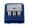 Produktbild: HUMAX Digital 2x1 DiSEqC Relais, SAT Verteiler zum Anschluss von 2 Single LNB an einen Receiver, SAT Multischalter 1 auf 2 mit Wetterschutzgehäuse, SAT Verstärker für Umschaltung bis zu 2 Satelliten