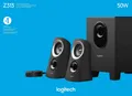 Produktbild: Logitech Lautsprecher Z313, Audio, Stereo 2.1, 50W Subwoofer, schwarz, Retail 980-000413