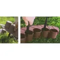 Produktbild: 51 lfm Beeteinfassung braun Baumeinfassung Gartenzaun Beetabgrenzung Palisade