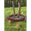 Produktbild: 2 lfm Beeteinfassung braun Baumeinfassung Gartenzaun Beetabgrenzung Palisade