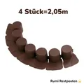 Produktbild: 2,05 lfm Beeteinfassung braun Baumeinfassung Gartenzaun Beetabgrenzung Palisade