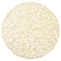 Produktbild: Goldene runde Tischmatte aus Gummi, 39 cm