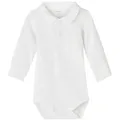 Produktbild: Name It Langarmbody NBMHOLGER LS POLO BODY NOOS weiß 86