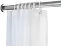 Produktbild: WENKO Duschvorhangstange Luz, Ø 280 mm, ausziehbar, ohne Bohren, geklemmt, Edelstahl, Kunststoff, ohne bohren, 110 - 185 cm, aus rostfreiem Aluminium