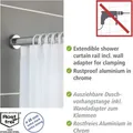 Produktbild: Teleskop Luz Brausestange, Ø 2,8 Cm, 110-185 Cm, Chrom Wenko