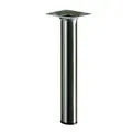 Produktbild: HETTICH Möbelfuß/Tischbein, Edelstahl finish, Ø 30 x 200 mm