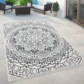 Produktbild: In- & Outdoor Teppich Balkon Terrasse Vintage Orientalisches Muster Ornamente Grösse 120x170 cm
