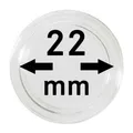 Produktbild: Lindner 2250022P Münzenkapseln 22mm 10er Pack