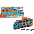 Produktbild: Mattel GAMES Hot Wheels 2in1 Rennbahn-Transporter GVG37 Zubehörset für Spielzeugautos
