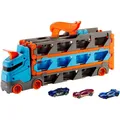Produktbild: Hot Wheels 2-in-1 Rennbahn-Transporter inkl. 3 Spielzeugautos