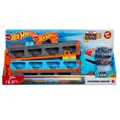 Produktbild: Hot Wheels - 2-in-1 Rennbahn-Transporter inkl. 3 Spielzeugautos