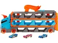 Produktbild: HOT WHEELS 2-in-1 Rennbahn-Transporter inkl. 3 Spielzeugautos Spielset