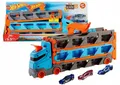 Produktbild: Mattel Hot Wheels City race track 2in1 racing transporter + 3 cars GVG37