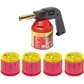 Produktbild: Rothenberger, Lötgerät, RoFlame Lötlampen Set inklusive 4 Stech-Gas Kartuschen mit ILL-Sicherheitssystem (Lötlampe)