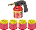 Produktbild: ROTHENBERGER Industrial Lötlampen Set PREMIUM inklusive 4x C200 Supergas Stechkartusche | Lötbrenner | Bunsenbrenner | Gasbrenner