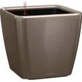 Produktbild: Lechuza® Pflanzgefäß Quadro Premium LS 28 cm x 28 cm x 26 cm Taupe hochglanz