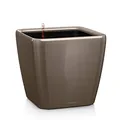 Produktbild: LECHUZA QUADRO Premium LS 28 taupe hochglanz 16145