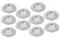 Produktbild: 10er Set METALTEX 297575010 Haarfangsieb 7,5 cm INOX / Sieb / Abflusssieb / H...